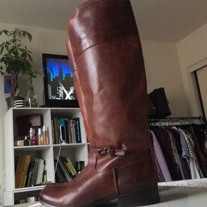 Frye Cognac Tall Boots Leather